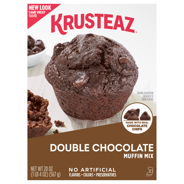 Doughs, Gelatins & Bake Mixes Krusteaz Double Chocolate Muffin Mix hero