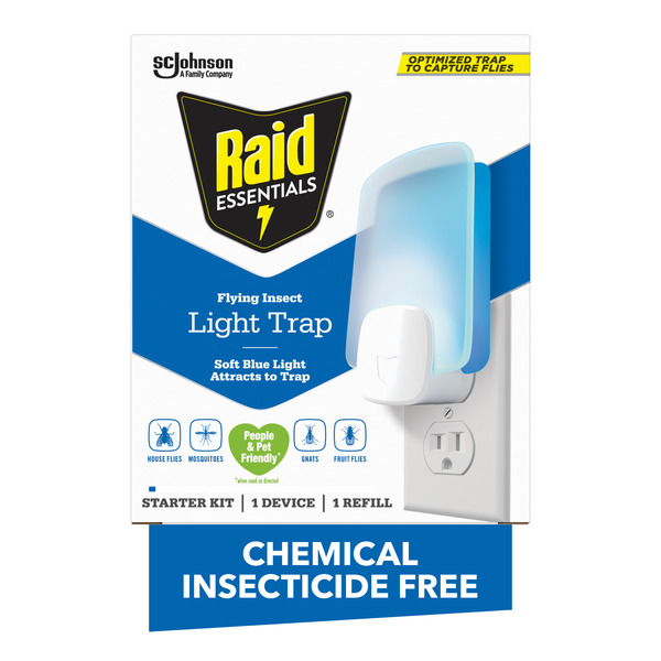 More Household Raid Flying Insect Light Trap Starter Kit, 1 Device + 1 Refill hero