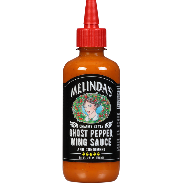 Condiments Melinda's Wing Sauce and Condiment, Ghost Pepper, Creamy Style hero