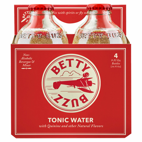 Water, Seltzer & Sparkling Water Betty Buzz Tonic Water 9 Fl Oz 4 Count hero