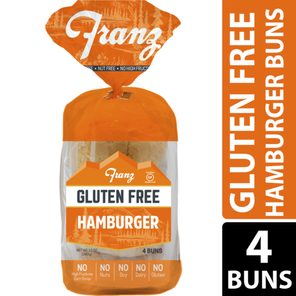 Buns & Rolls Franz Gluten Free Hamburger Buns hero