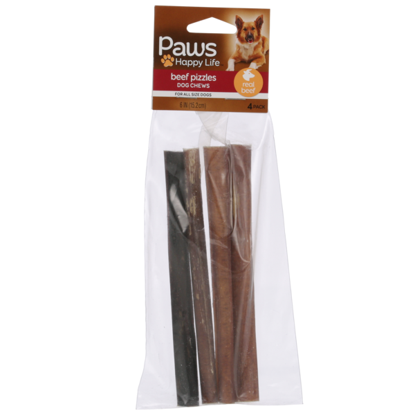 Dog Food & Care Paws Happy Life Beef Pizzles Dog Chews hero