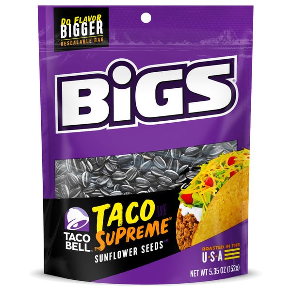 Bulk Nuts & Seeds BIGS Keto Friendly Taco Bell Taco Supreme Sunflower Seeds hero