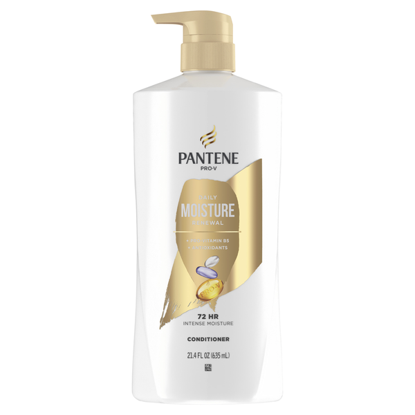 Hair Care Pantene Conditioner, Pro V Daily Moisture Renewal for All Hair Types, Color Safe hero