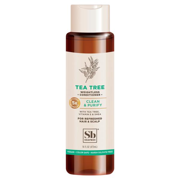 Tea Soapbox Conditioner, Weightless, Tea Tree, Clean & Purify hero