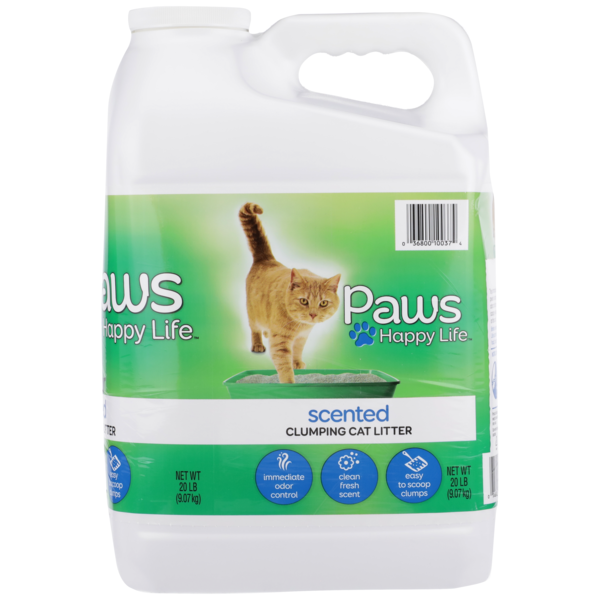 Cat Food & Care Paws Happy Life Clumping Cat Litter, Scented hero