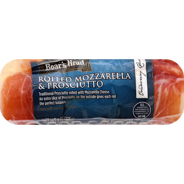 Specialty Cheeses Boar's Head Rolled Mozzarella Cheese & Prosciutto hero