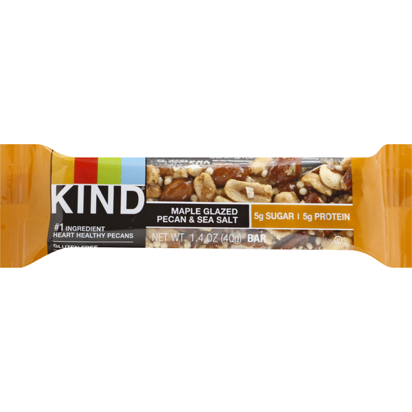 Protein & Nutritional Bars KIND Bar, Maple Glazed Pecan & Sea Salt hero