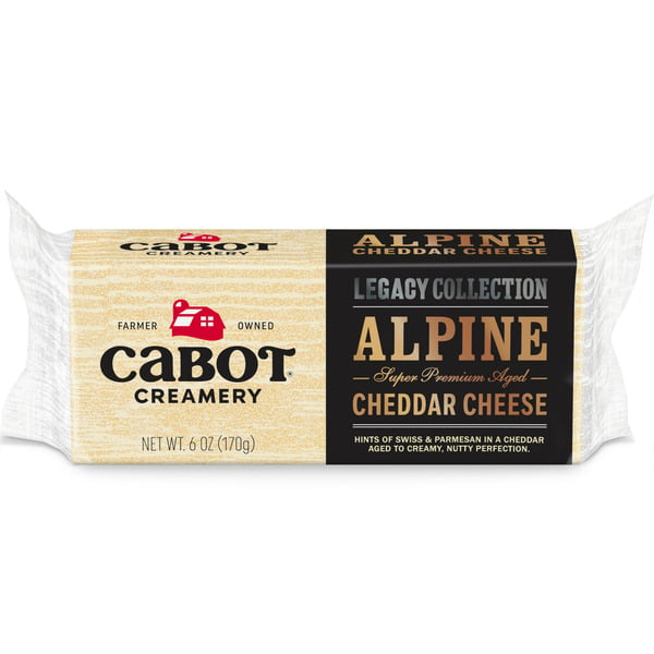 Packaged Cheese Cabot Aged Alpine Cheddar Cheese hero