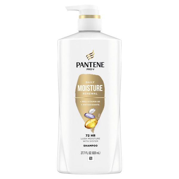 Hair Care Pantene Shampoo, Pro V Daily Moisture Renewal for All Hair Types, Color Safe, with pump hero