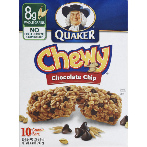 Popular Quaker Granola Bars, Chocolate Chip hero