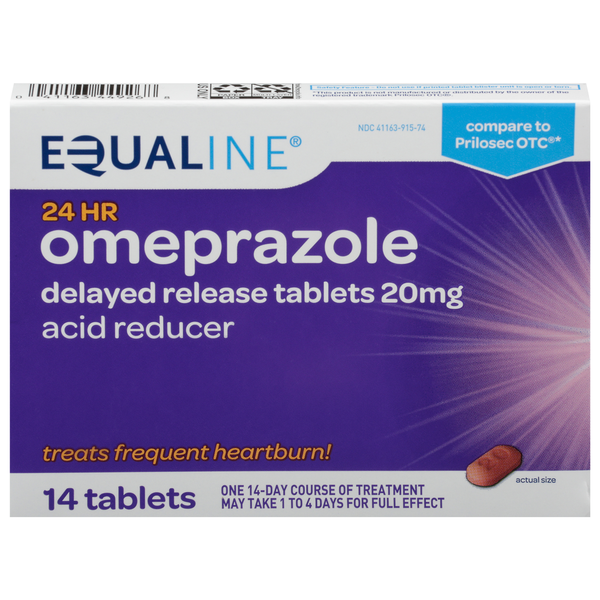 Digestion Equaline Omeprazole, 20 mg, Tablets hero