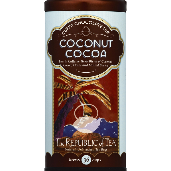 Tea The Republic of Tea Tea, Coconut Cocoa, Caffeine Free, Tea Bags hero