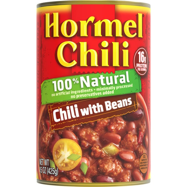 Canned Meals & Beans Hormel Chili 100% Natural Chili With Beans hero