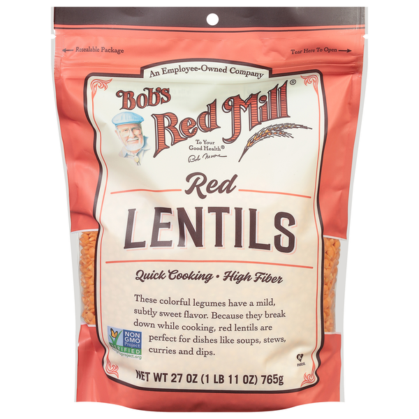 Canned Meals & Beans Bob's Red Mill Lentils, Red hero