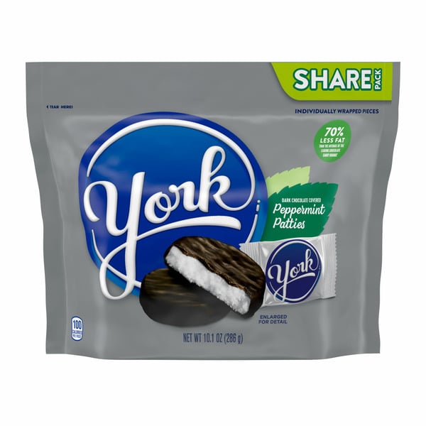 Candy, Chocolate & Gum YORK Dark Chocolate Peppermint Patties Candy hero