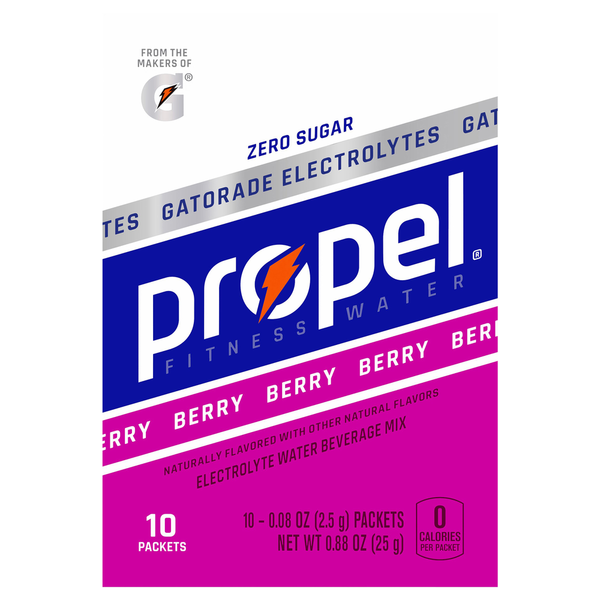 Cocoa & Drink Mixes Propel Electrolyte Water Beverage Mix, Zero Sugar, Berry hero