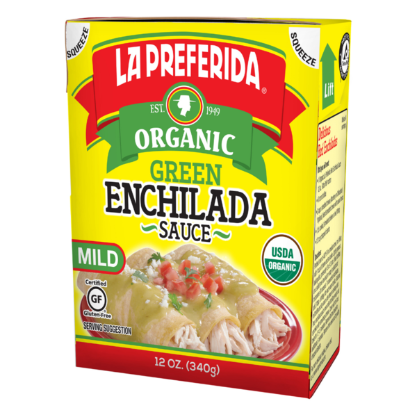 La Preferida Organic Green Enchilada Sauce, Tetra Recart hero