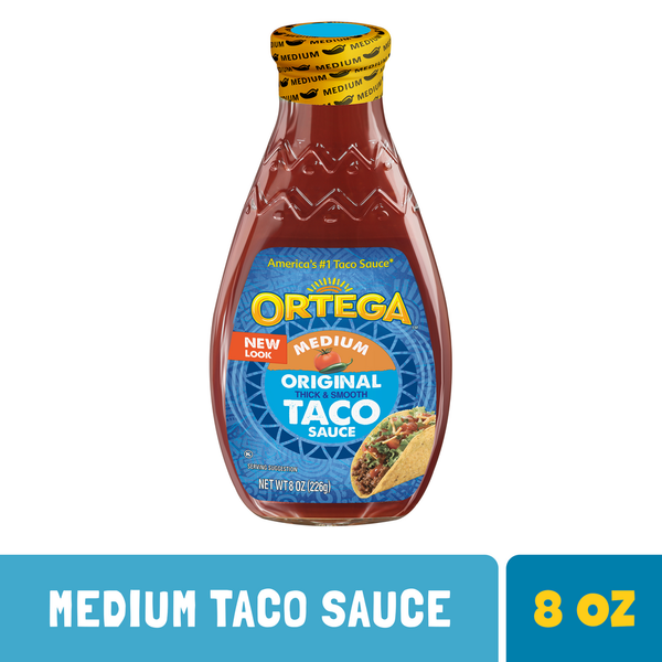 Mexican/Hispanic/Latino Foods Ortega Original Thick and Smooth Medium Taco Sauce, Kosher hero