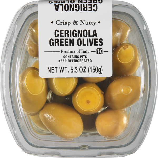 Specialty Cheeses International Gourmet Green Olives, Cerignola hero