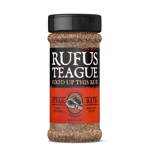 Marinades & Meat Preparation Rufus Teague Steak Rub hero