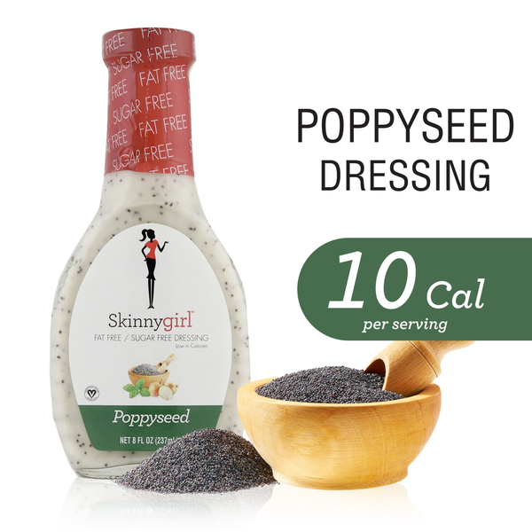 Salad Dressing & Toppings Skinnygirl Fat-Free | Sugar-Free Poppyseed Salad Dressing, 8 FL OZ hero