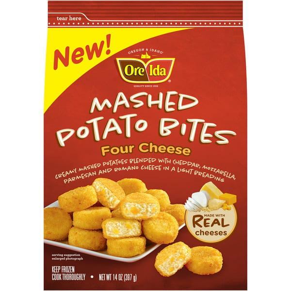 Frozen Appetizers & Sides Ore-Ida Four Cheese Mashed Potato Bites hero