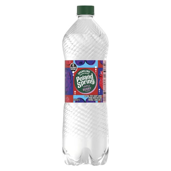 Water, Seltzer & Sparkling Water Poland spring Sparkling Water, Triple Berry hero