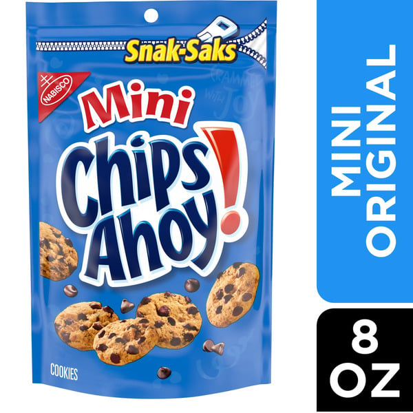 Cookies & Cakes Chips Ahoy! Mini Original Chocolate Chip Cookies Snak-Saks hero