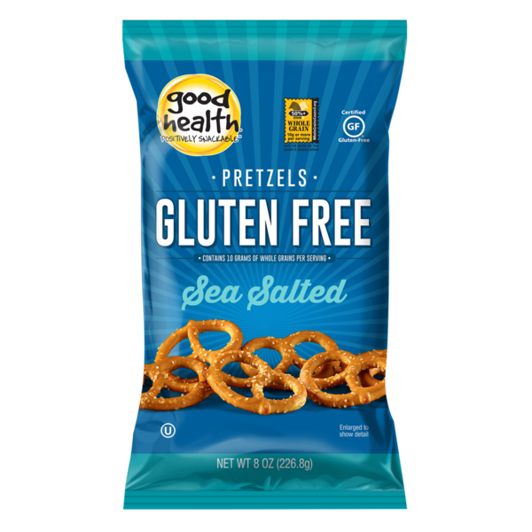 Chips & Pretzels Good Health Gluten Free Pretzels with Sea Salt hero