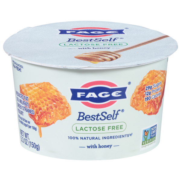 Yogurt FAGE Yogurt, Greek Strained, Reduced Fat, 2% Milkfat, Honey hero