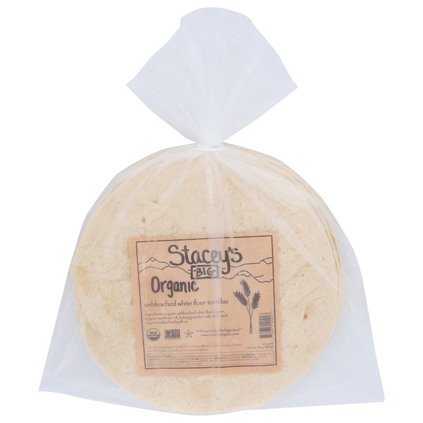 Tortillas & Flat Bread Stacey's Tortillas, Organic, Unbleached, White Flour, Big hero