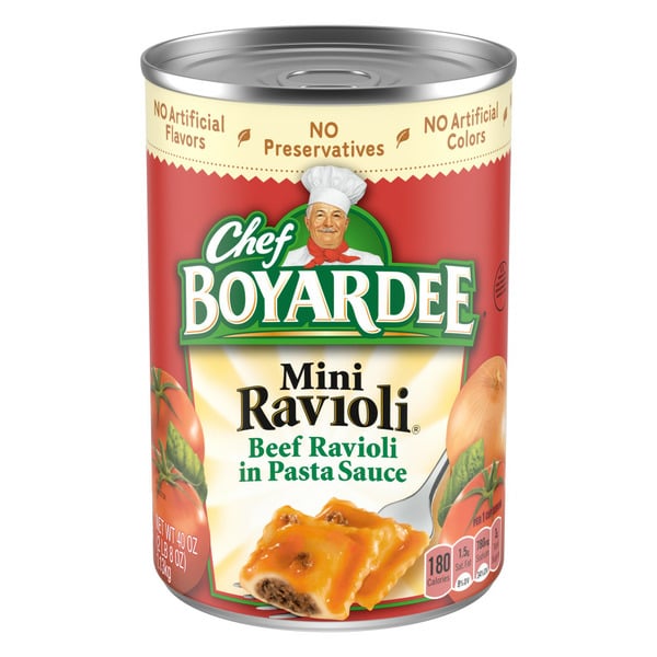 Canned Meals & Beans Chef Boyardee Mini Ravioli hero