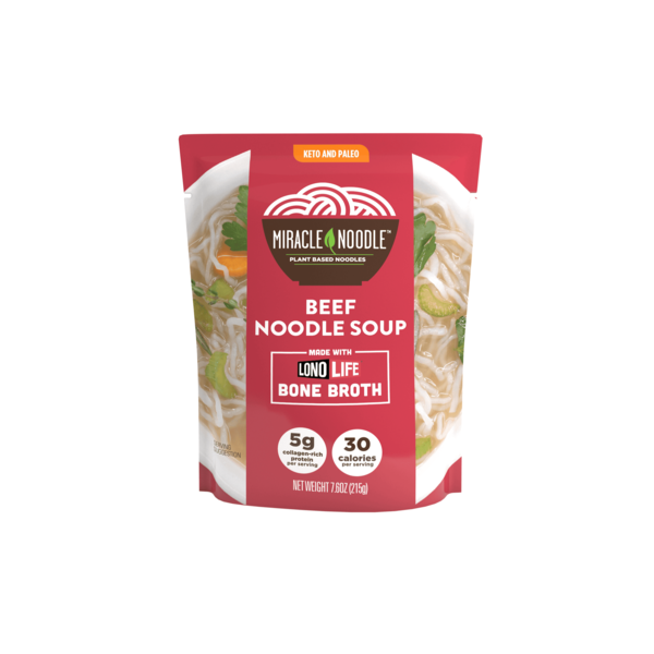 Miracle Noodle Bone Broth Noodle Soup, Beef hero