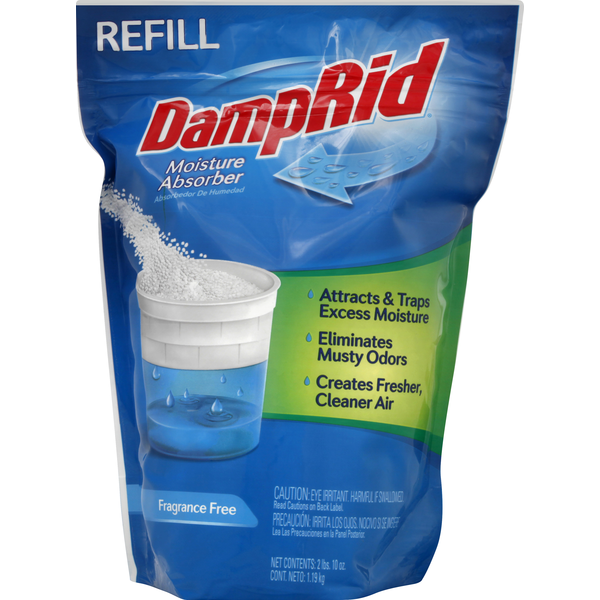 Laundry DampRid Moisture Absorber, Fragrance Free, Refill hero