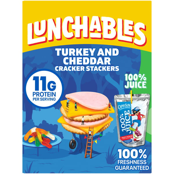 Prepared Meals Lunchables Turkey and Cheddar Cracker Stackers hero