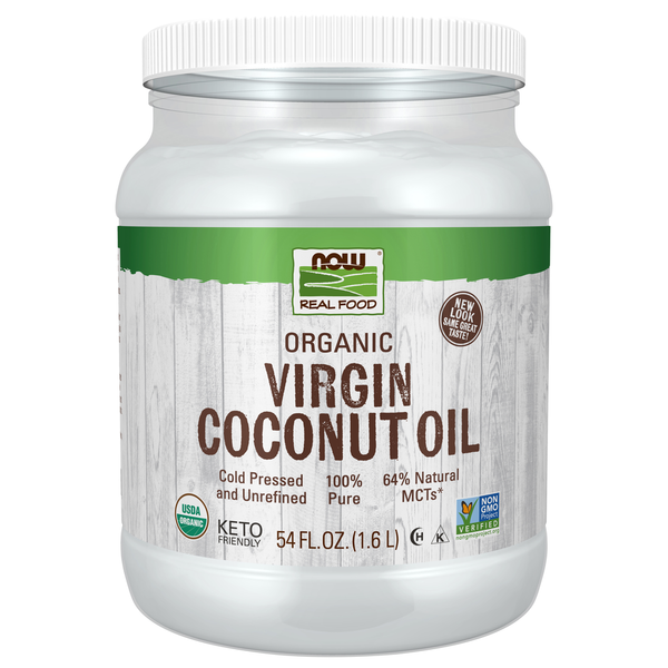 Oils & Vinegars NOW Virgin Coconut Cooking Oil, Organic hero