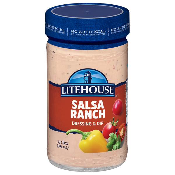 Salad Dressing & Toppings Litehouse Dressing Dip, Salsa Ranch hero