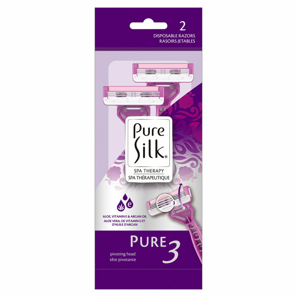 Pure Silk Spa Therapy Pure 3 Disposable Razors hero