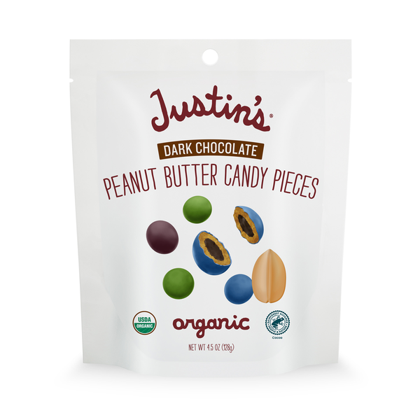 Candy & Chocolate Justin's Organic Dark Chocolate Peanut Butter Candy Pieces hero