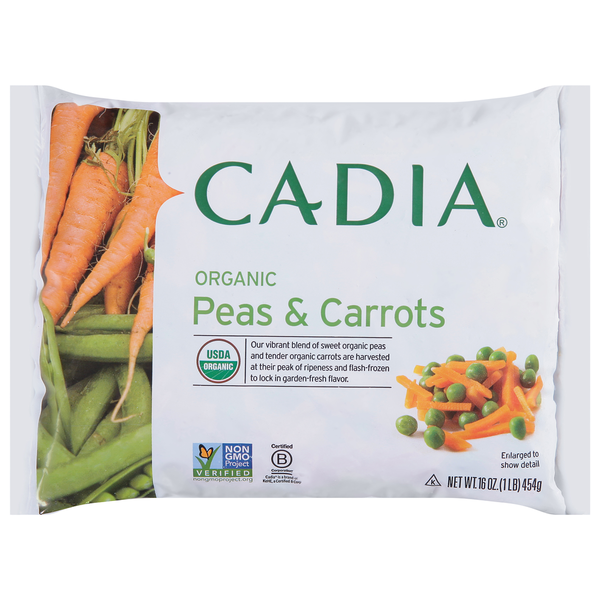 Frozen Produce CADIA Peas & Carrots, Organic hero