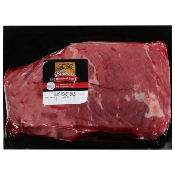 Packaged Meat Four Brothers USDA Certified Four Brothers Hereford Beef Boneless Rump Roast - Flavor Seal hero