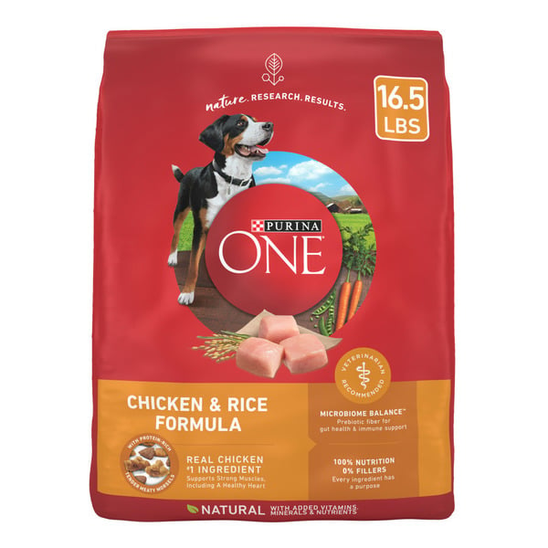 Water, Seltzer, Sparkling Water Purina ONE Chicken and Rice Formula Dry Dog Food hero