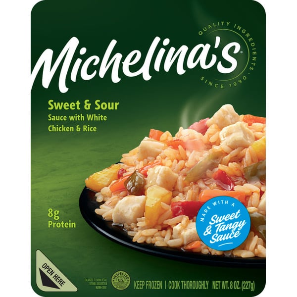 Frozen Meals Michelina's Sweet and Sour Chicken w/Rice hero