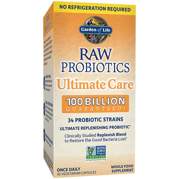 Probiotics Garden of Life Raw Probiotics, Ultimate Care, Vegetarian Capsules hero