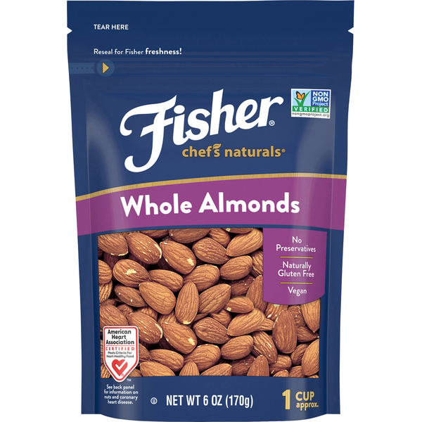 Nuts, Seeds & Dried Fruit Fisher Whole Natural Almonds hero