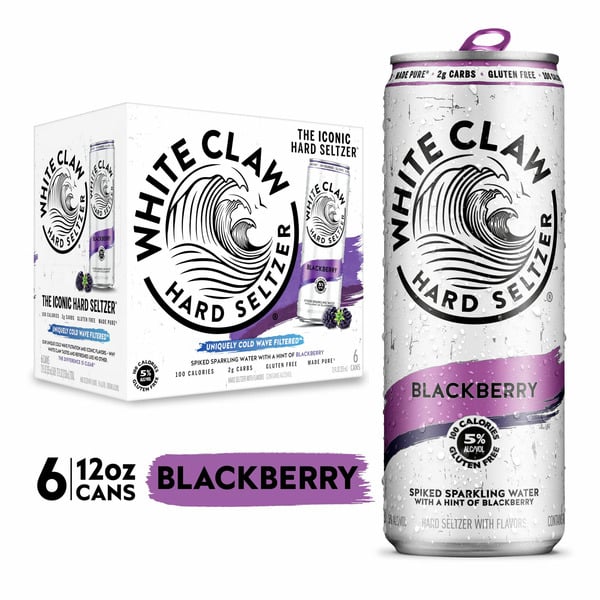 Craft Beer & Cider White Claw Hard Seltzer Blackberry hero