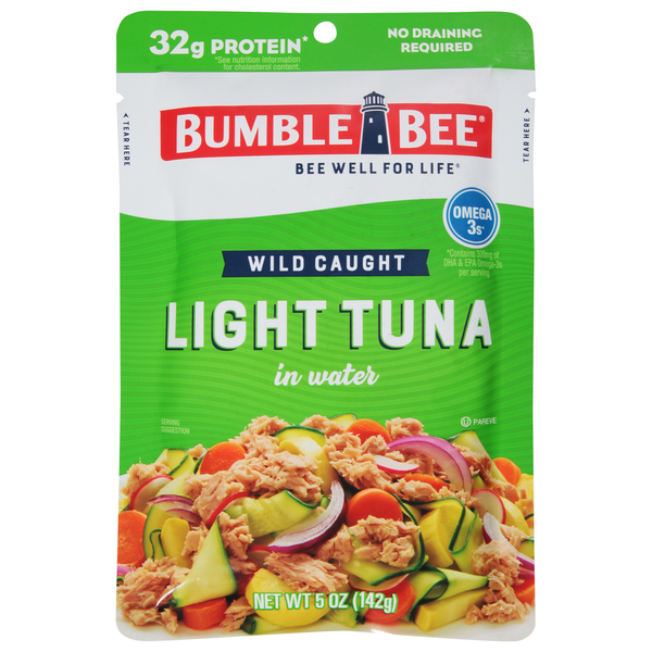 Canned Meat & Seafood Bumble Bee Tuna, Light, Wild Caught hero