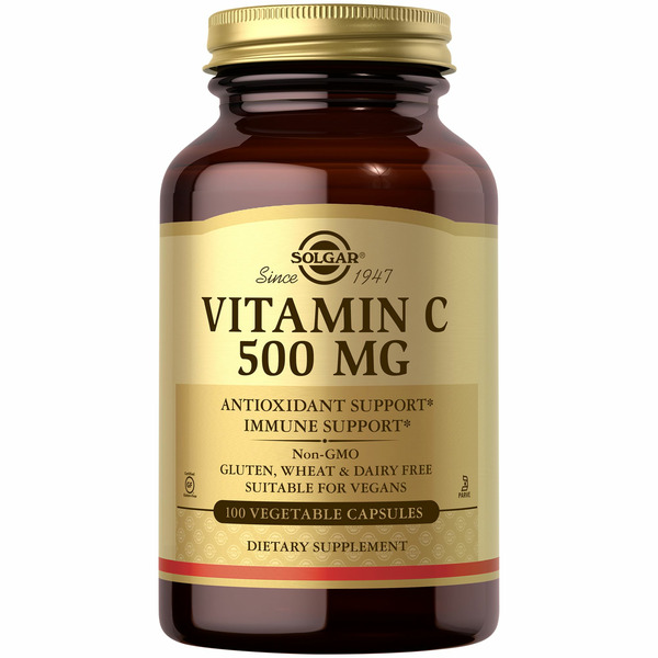 Vitamin C Solgar Vitamin C, 500 mg, Vegetable Capsules hero