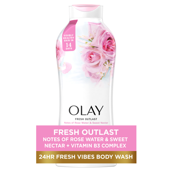 Body Lotions & Soap Olay Fresh Outlast Rose Water & Sweet Nectar Body Wash hero